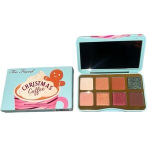 HP!🎉NWB Too Faced Christmas Coffee Bite Sized Eyeshadow Palette Neutral Jewel